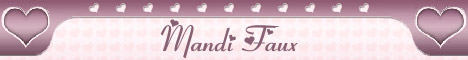 Mandi Faux Pink Banner